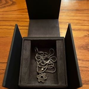 David Yurman Star of David Prndant Necklace